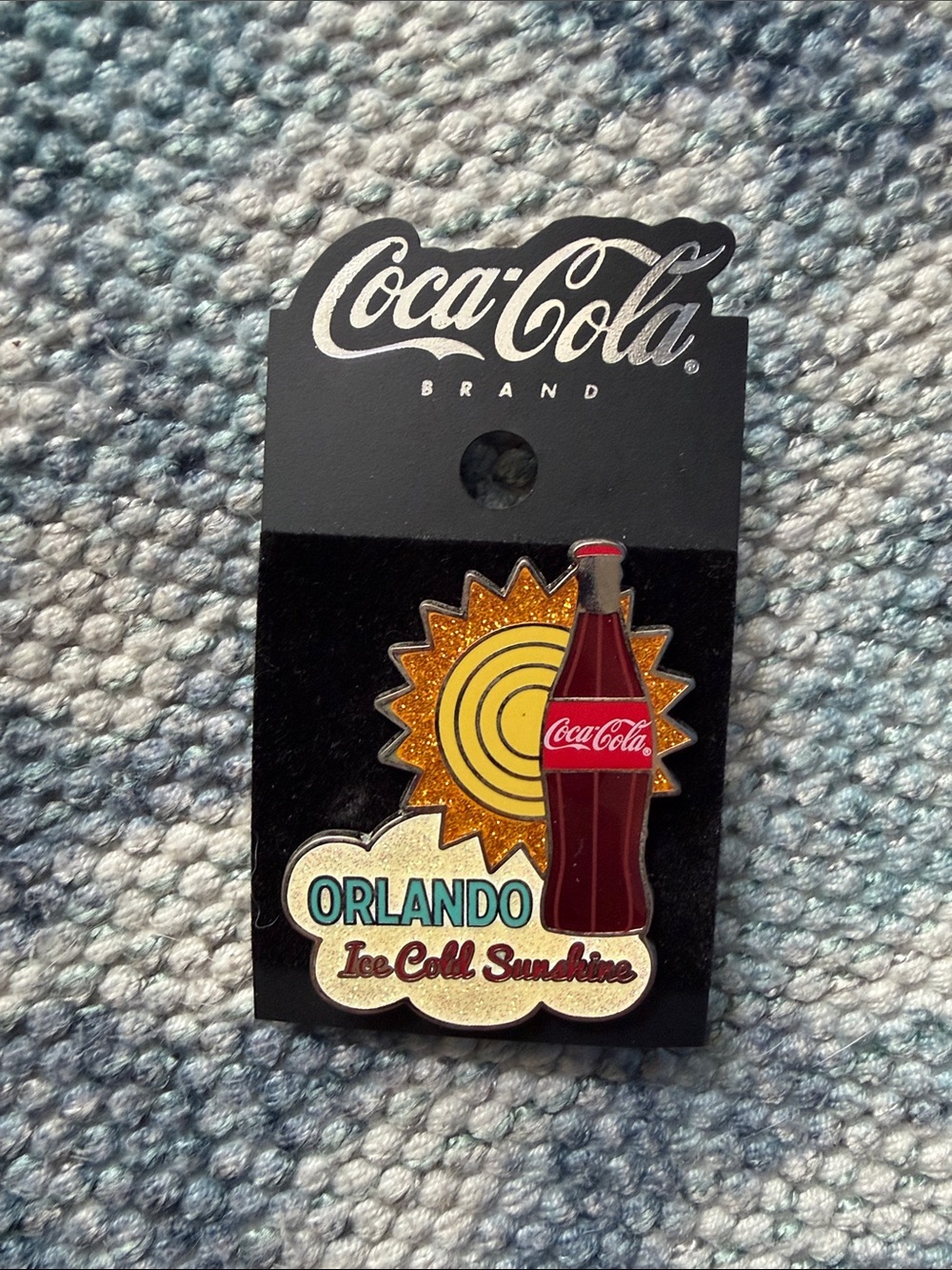 Coca-Cola Orlando Ice Cold Sunshine Enamel Trading Pin